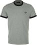 Fred Perry Contrasterende kraag en manchetten T-shirt Gray Heren - Thumbnail 1