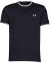 Fred Perry T-shirt met korte mouwen en contrastdetails Black Heren - Thumbnail 3