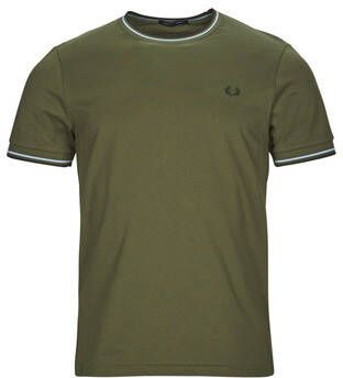 Fred Perry Stijlvolle Heren T-shirt M1588 Green Heren