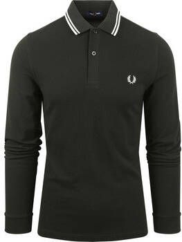 Fred Perry T-shirt Longsleeve Polo Donkergroen T50