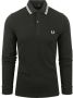 Fred Perry Klassieke polo met gestreepte afwerking Green Heren - Thumbnail 1