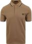 Fred Perry Klassieke Beige Polo met Laurel Borduursel Brown Heren - Thumbnail 2