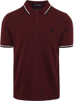 Fred Perry T-shirt Polo M3600 Bordeaux Rood