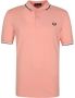 Fred Perry Heren Polo M3600 met dubbele streep in puur katoen Blue Heren - Thumbnail 2