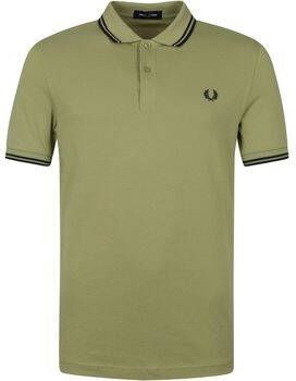 Fred Perry T-shirt Polo M3600 Tipped Groen