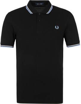 Fred Perry T-shirt Polo M3600 Tipped Zwart