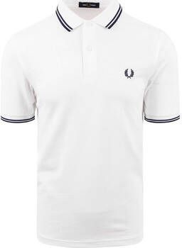 Fred Perry T-shirt Polo M3600 Wit S06