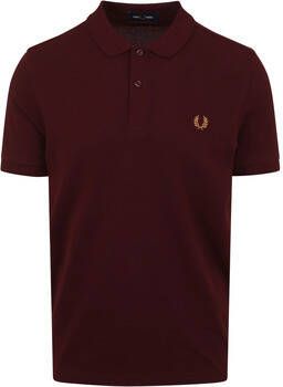 Fred Perry T-shirt Polo M6000 Effen Bordeaux