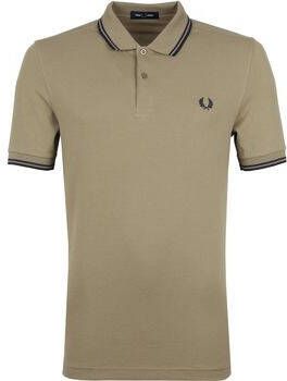Fred Perry T-shirt Polo Twin Tipped M3600 Lichtbruin