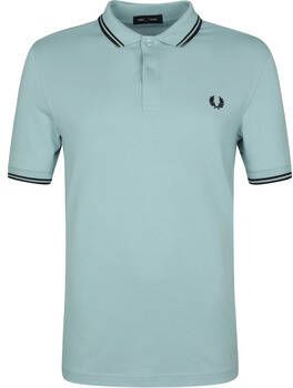 Fred Perry T-shirt Polo Twin Tipped M3600 Zilverblauw