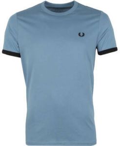 Fred Perry T-shirt Ringer T-Shirt Mid Blauw