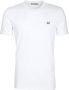 Fred Perry Sportief Katoenen T-shirt met Geribbelde Kraag White Heren - Thumbnail 3