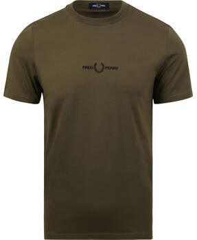 Fred Perry T-shirt T-Shirt M4580 Donkergroen