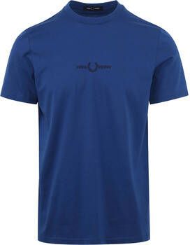 Fred Perry T-shirt T-Shirt M4580 Kobalt Blauw