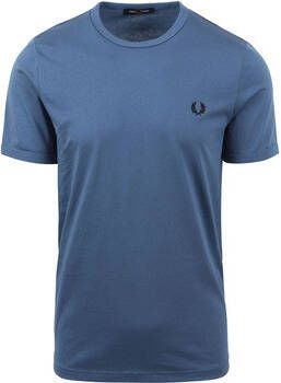 Fred Perry T-shirt T-Shirt Ringer M3519 Mid Blauw