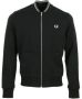 Fred Perry Zwarte Bomber Zip Sweater Black Heren - Thumbnail 1