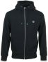 FRED PERRY Heren Truien & Vesten Hooded Zip Through Sweatshirt Donkerblauw - Thumbnail 2