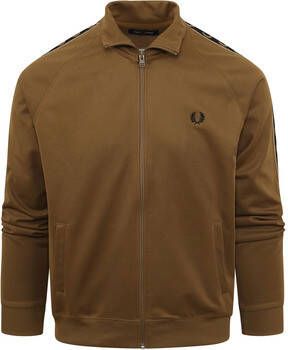 Fred Perry Vest Taped Track Jacket Carbon Bruin