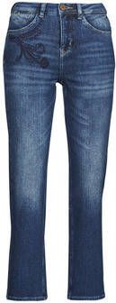 Freeman T. Porter 7 8 jeans MONIKA met bloemetjesborduursel