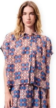 FRNCH Blouse Chrysocolle Shirt Azulejos