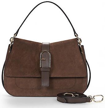 Furla Schoudertassen Flow M Top Handle Bruin - Foto 4