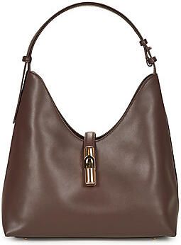 Furla Bruine Schoudertas Goccia Hobo Stijl Brown Dames