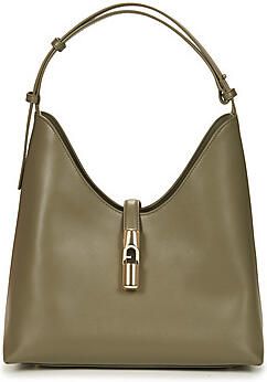 Furla leren schoudertas Goccia M olijfgroen - Foto 5