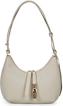 Furla Beige Leren Handtas met Korrelige Textuur White Dames - Foto 8