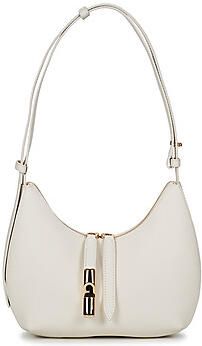 Furla leren schoudertas Goccia S ecru - Foto 3