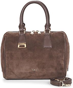 Furla suède handtas Olivia M donkerbruin - Foto 4