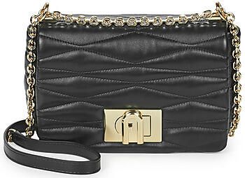 Furla Gewatteerde Zwarte Crossbody Tas met Draaislot Black Dames - Foto 9