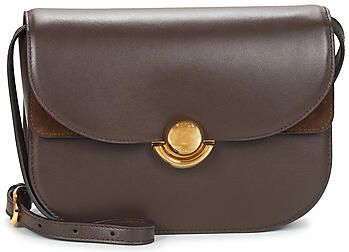 Furla Bruine Schoudertas met Gouden Bol Brown Dames