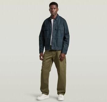 G-Star Raw Broek D28353-E077 HELSINKI PLEATED LOOSE-H685 DARK KHAKI