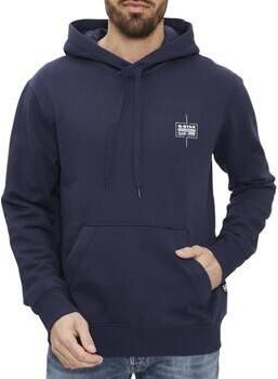 G-Star RAW Logo Hooded Sweat Long Sleeve Donkerblauw Heren