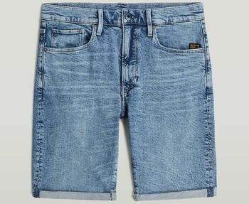 G-Star RAW 3301 Slim Short Lichtblauw Heren