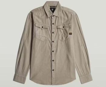 G-Star RAW Arc 3D Slim Overhemd Beige Heren
