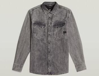 G-Star Raw Overhemd Lange Mouw D23616-D540-H162 SUN FADE GRAPHITE GREY