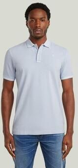 G-Star Raw Polo Shirt Korte Mouw D11595-D756 DUNDA OVERDYED SLIM POLO SS-H884 LT WAVE GD
