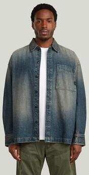 G-Star Raw Spijkerjack D23007-E358 BOXY FIT OVERSHIRT-H938 ANTIQUE FADED BLUESCHIST - Foto 7