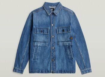 G-Star Raw Spijkerjack D26462-D788 MOSA OVERSHIRT-H127 WORN IN WATERWAYS