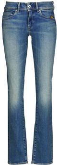 G-Star RAW Midge Slim Straight Jeans Donkerblauw Dames - Foto 8