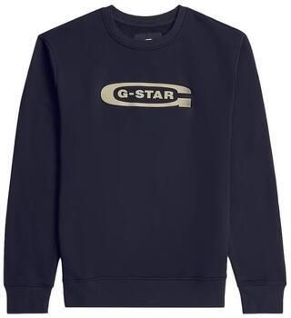 G-Star RAW Old Skool Crew Sweater Long Sleeve Donkerblauw Heren