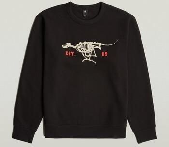 G-Star RAW Running Dog Back Graphic Sweater Zwart Heren