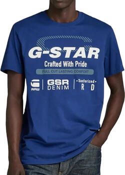 G-Star RAW Old Skool Originals T-Shirt Midden blauw Heren - Foto 1