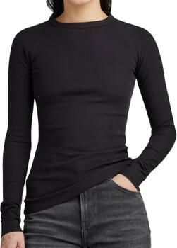 G-Star RAW Slim Rib Top Zwart Dames - Foto 2