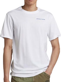 G-Star RAW Lash Back Text T-Shirt Wit Heren - Foto 2