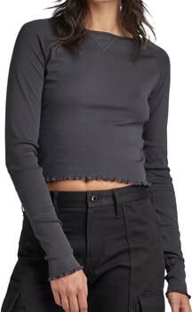 G-Star Raw Kort shirt met lange mouwen en golvende zoom - Foto 2