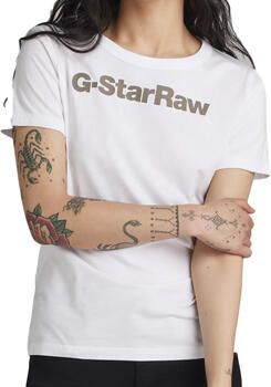 G-Star RAW GS Graphic Slim Top Wit Dames - Foto 3