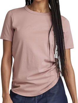 G-Star Raw T-shirt D24216-4107 AUTOGRAPH SLIM TOP-8147 BERRY MIST