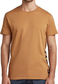 G-Star RAW regular fit T-shirt Side stencil van biologisch katoen oyster mushroom - Foto 3